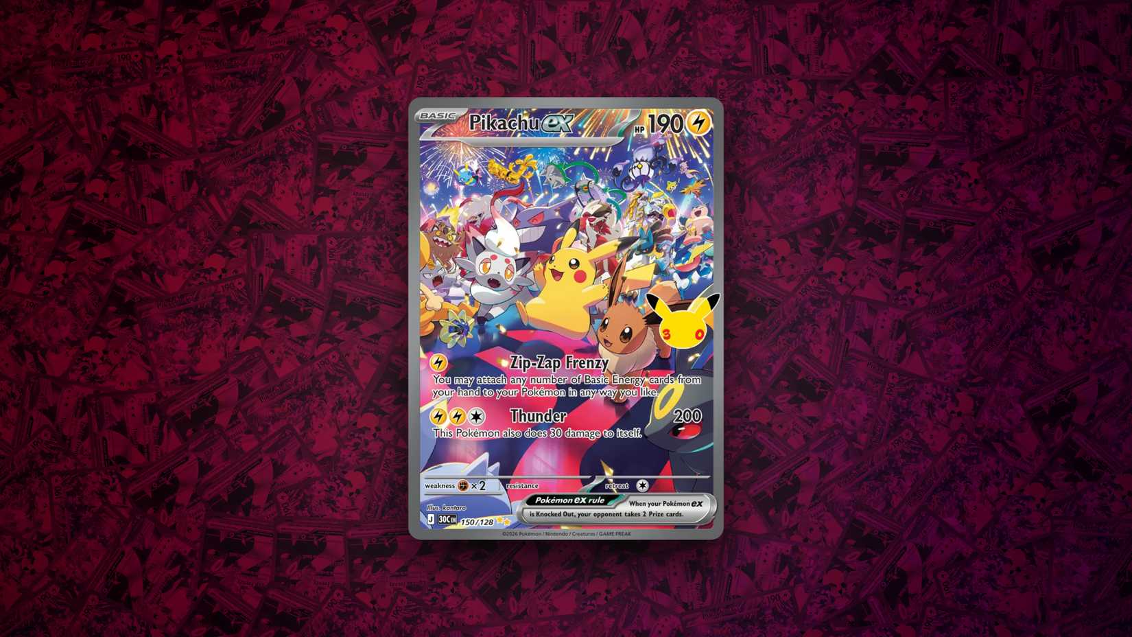 Pikachu ex Nighttime SIR 30th Celebration Screenshot