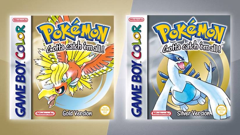 Covers for Pokémon Gold, left, and Pokémon Silver.