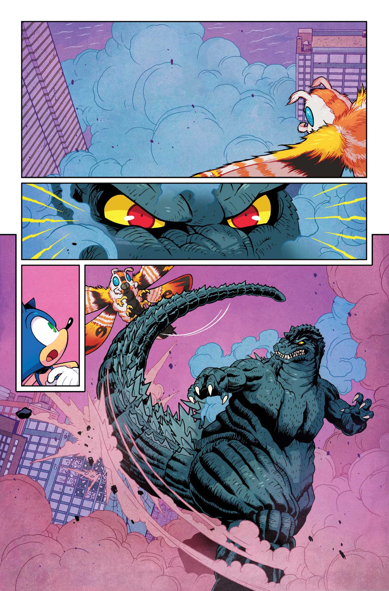 Polygon SxG #3 Color Preview Page 2 Sonic the Hedgehog x Godzilla