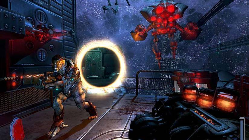 Screenshot from the 2006 FPS game Prey