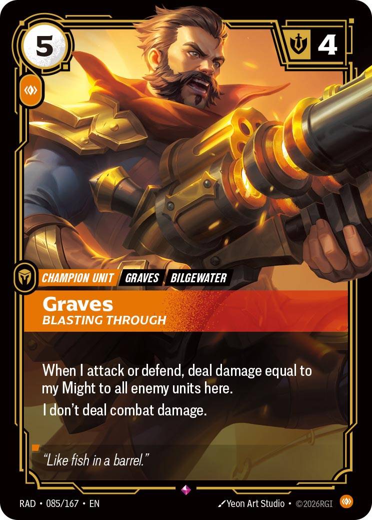 riftbound Graves, Blasting Through card