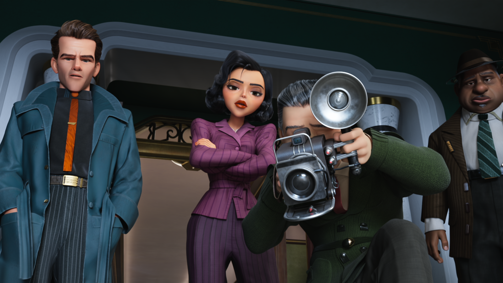 A screenshot from the Ray Gunn movie trailer