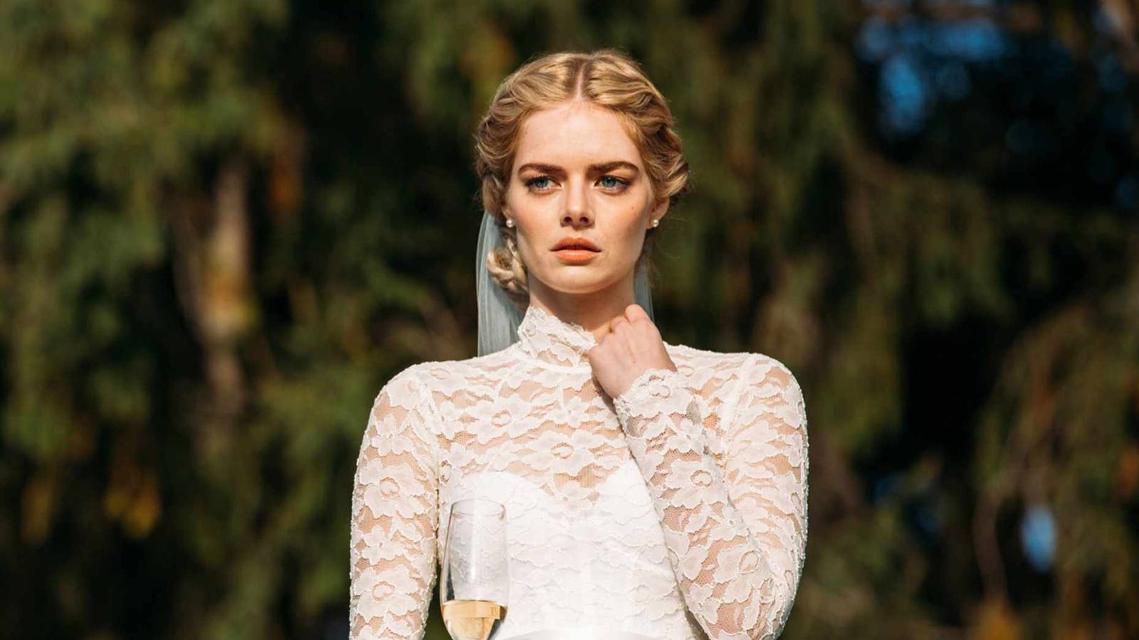 Grace looks at her in-laws after her wedding in Ready or Not