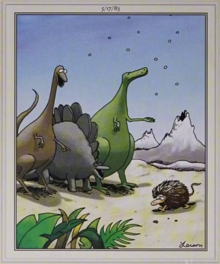 The Far Side Dinosaur mammal