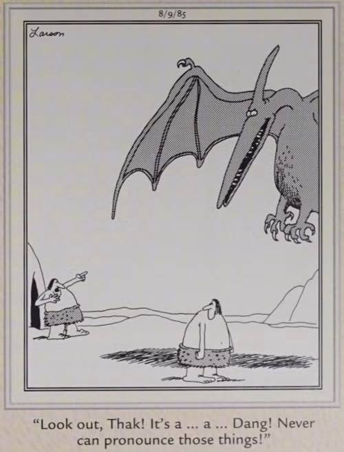 The Far Side Dinosaur Pterosaur