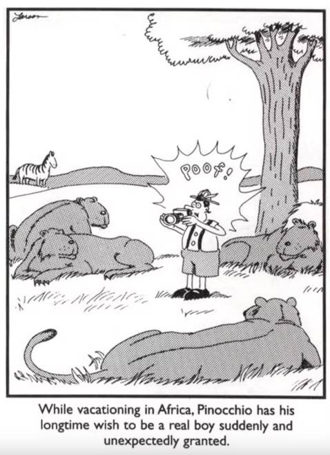 The Far Side Pinocchio