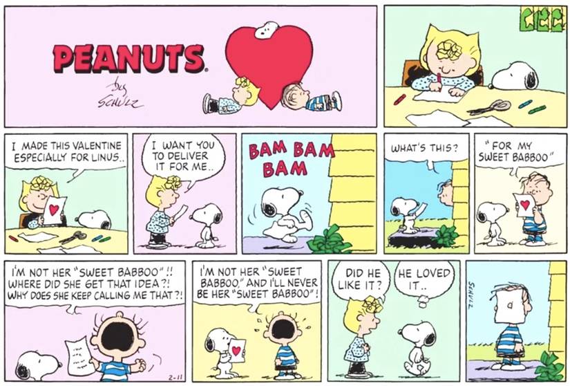 Peanuts love Sally Linus
