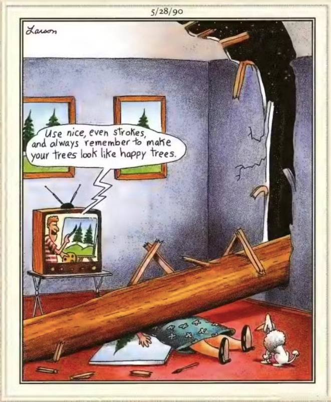 The Far Side trees