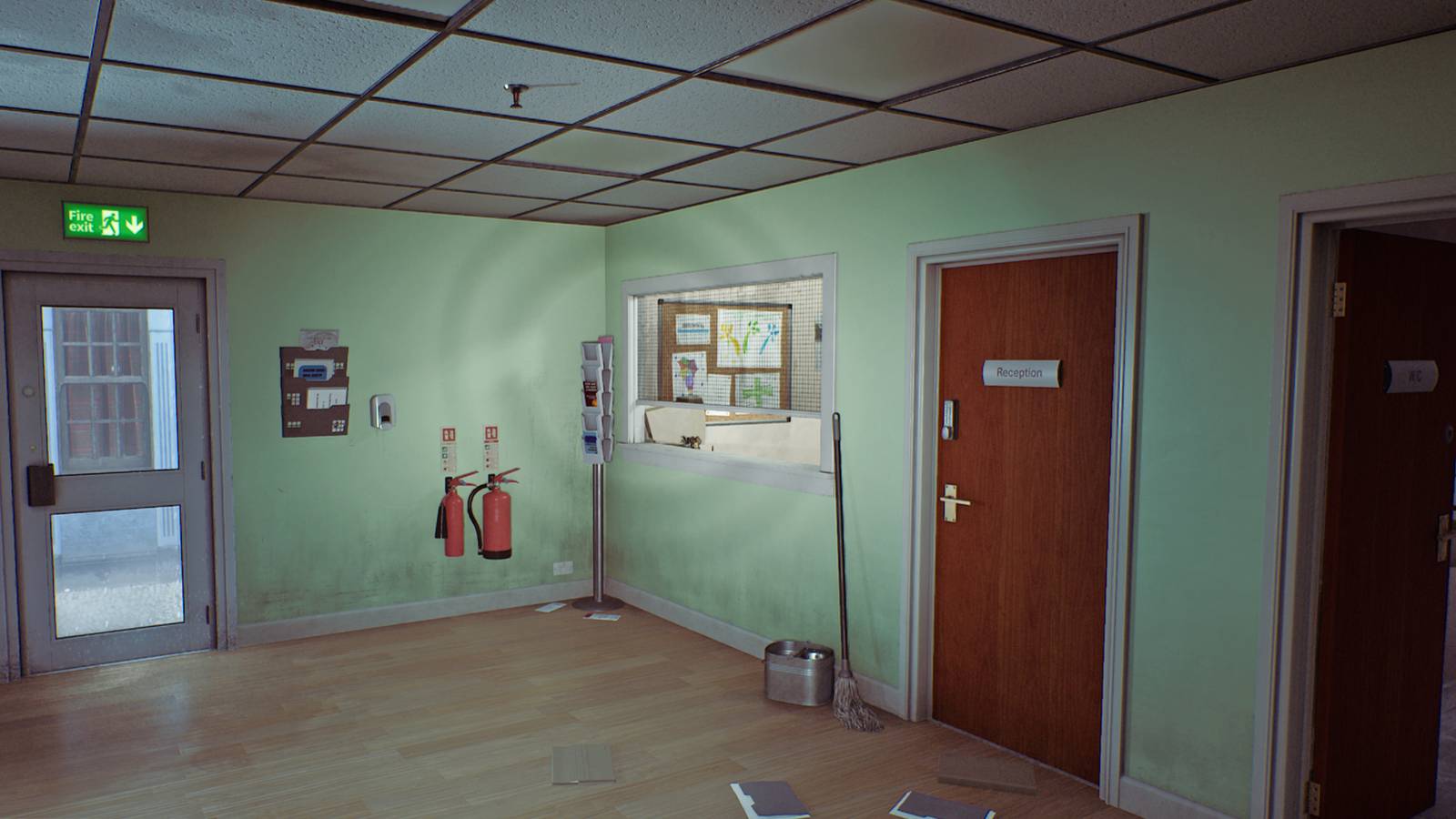 Where to find the reception door code in Silent Hill Townfall