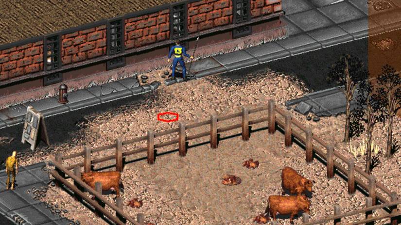 A scene from the game Fallout 2.
