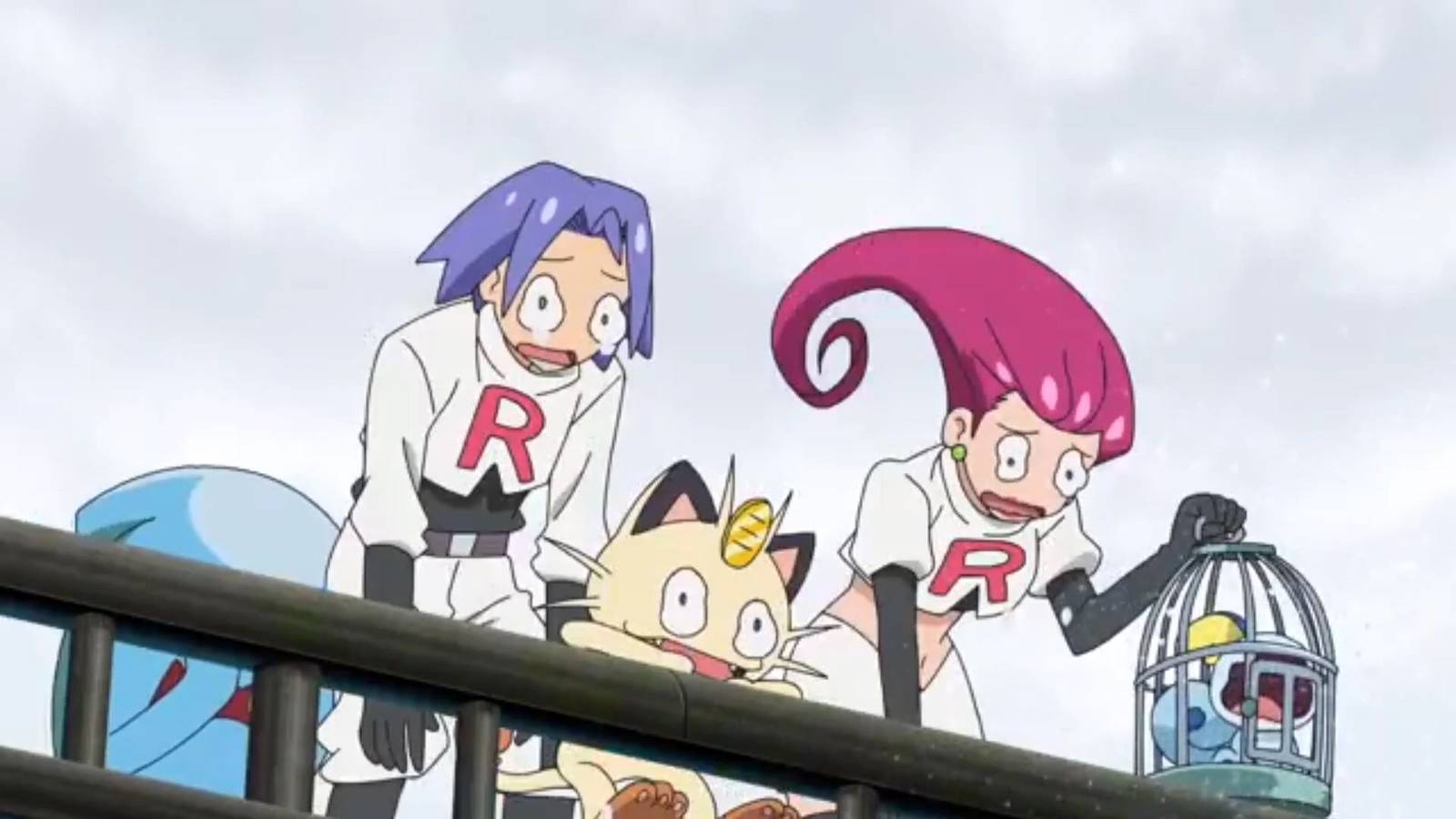Jessie, James, Meowth, Woboffet and Sobble all cry in the Pokemon anime.