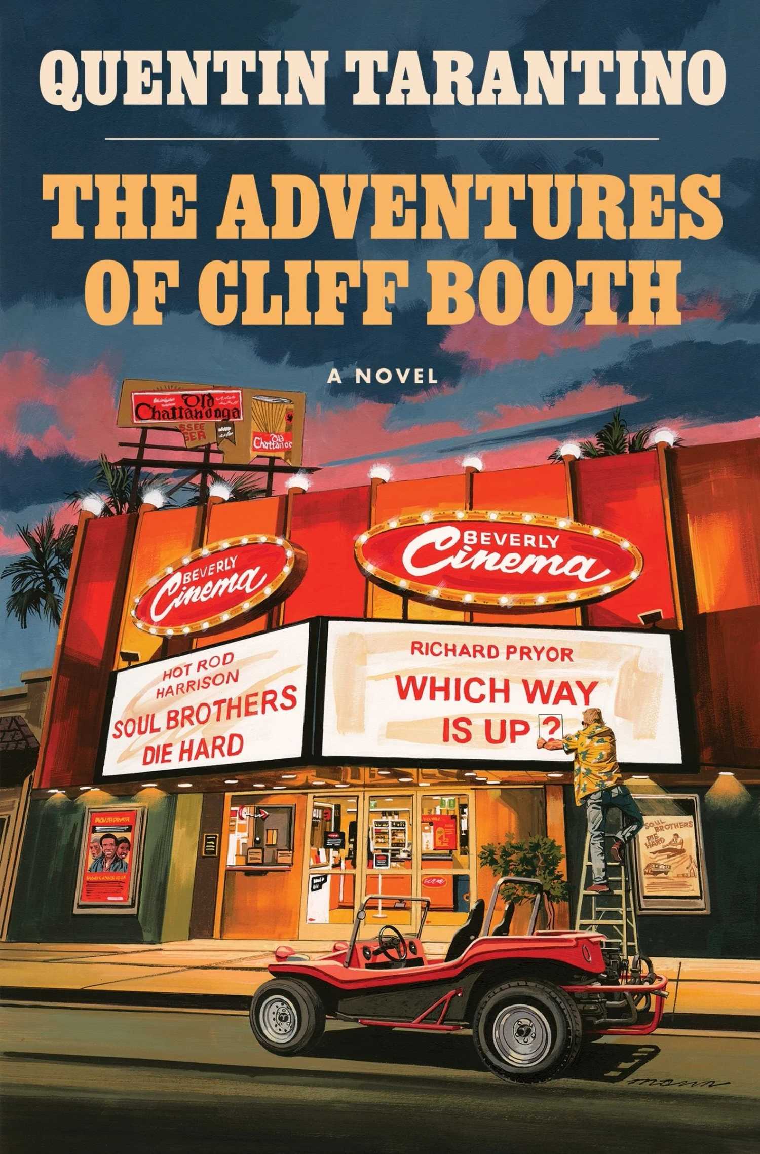 The cover for The Adventures of Cliff Booth, a new novel written by Quentin Tarantino.