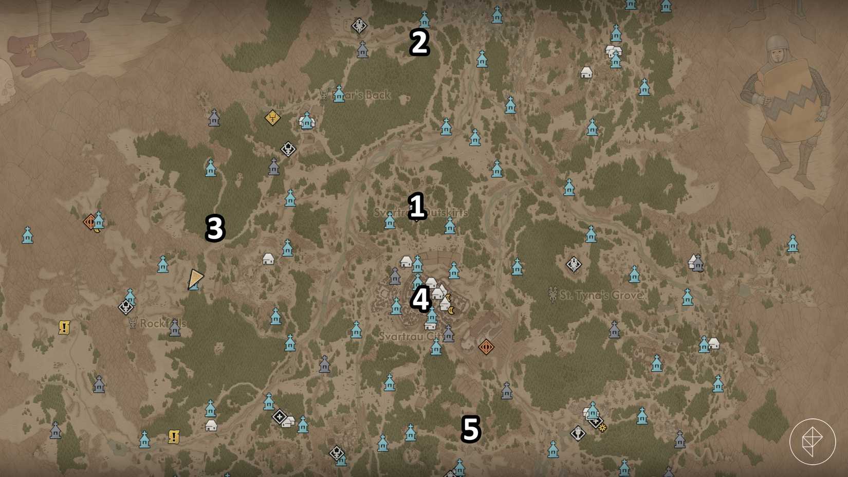 All Sanzhani locations in The Blood of Dawnwalker.