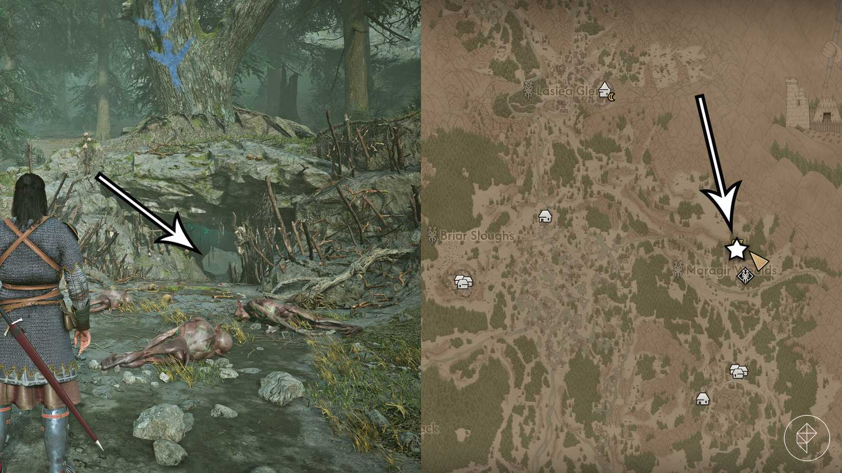 The first sword shard location needed to restore the sword of St. Mihai in The Blood of Dawnwalker.