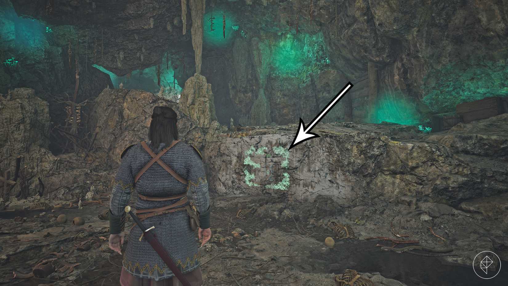 A map showing all sword shard locations in The Blood of Dawnwalker.
