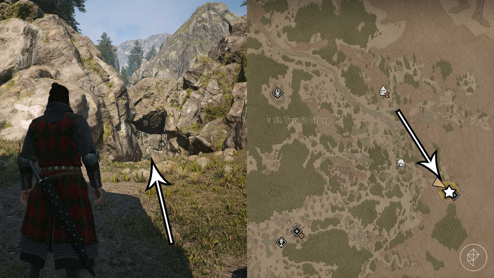 The second sword shard location needed to restore the sword of St. Mihai in The Blood of Dawnwalker.