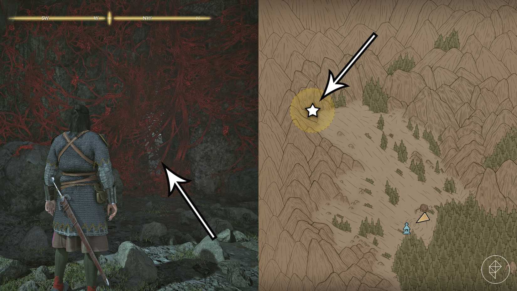 The location of the ritual needed to imbue the sword of St. Mihai during the "Forge It Anew" quest in The Blood of Dawnwalker.