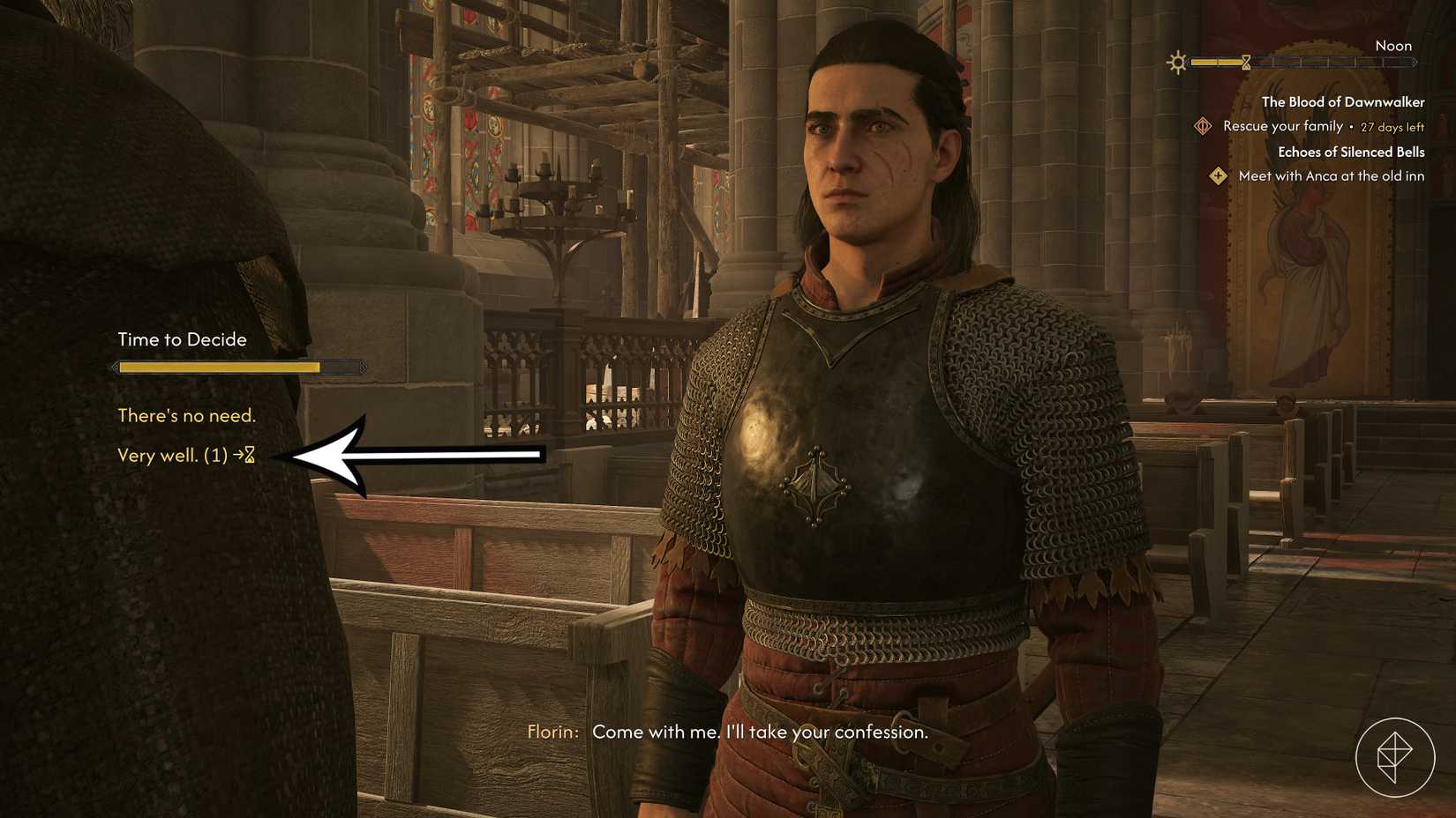 Coen decides if he should help Father Florin in The Blood of Dawnwalker.