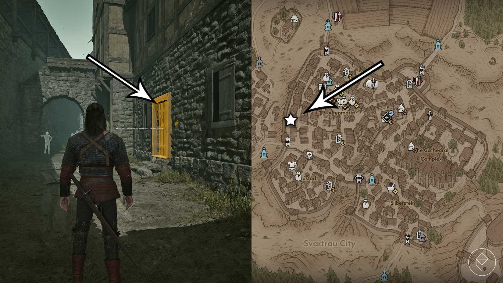Father Florin's hideout in The Blood of Dawnwalker.
