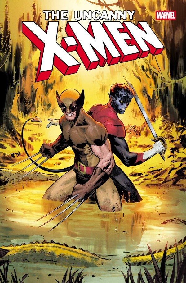 Wolverine and Nightcrawler stand back-to-back against an off-page threat