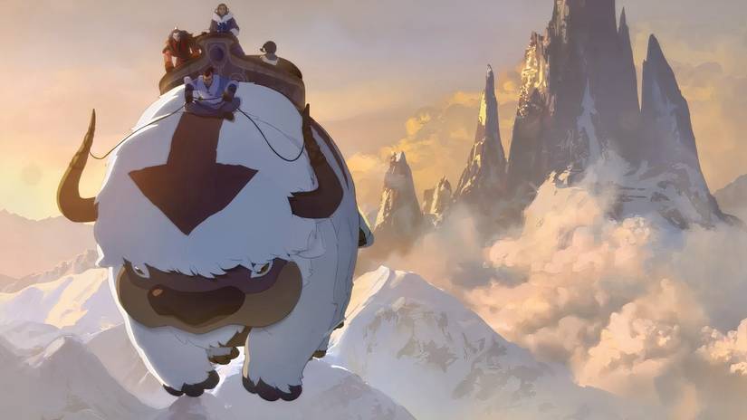 avatar aang last airbender mountain