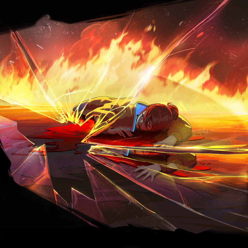 Caught In The Crossfire Full Art