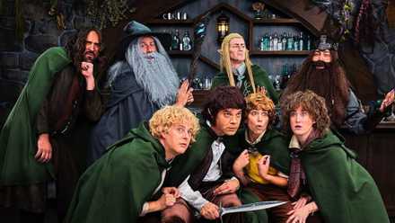 Critical Role cast dressed up as Lord of the Rings characters