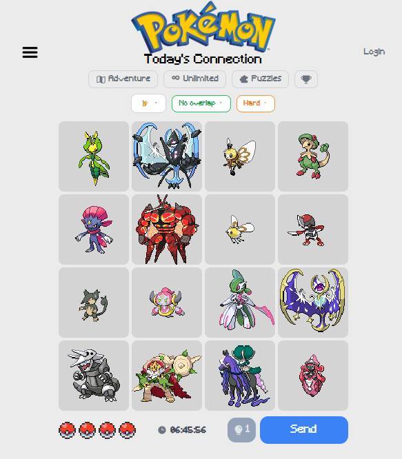 The Pokénnection daily game.