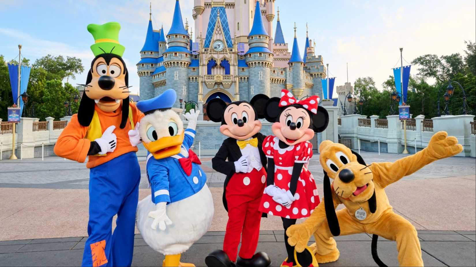 mickey and friends at disney world