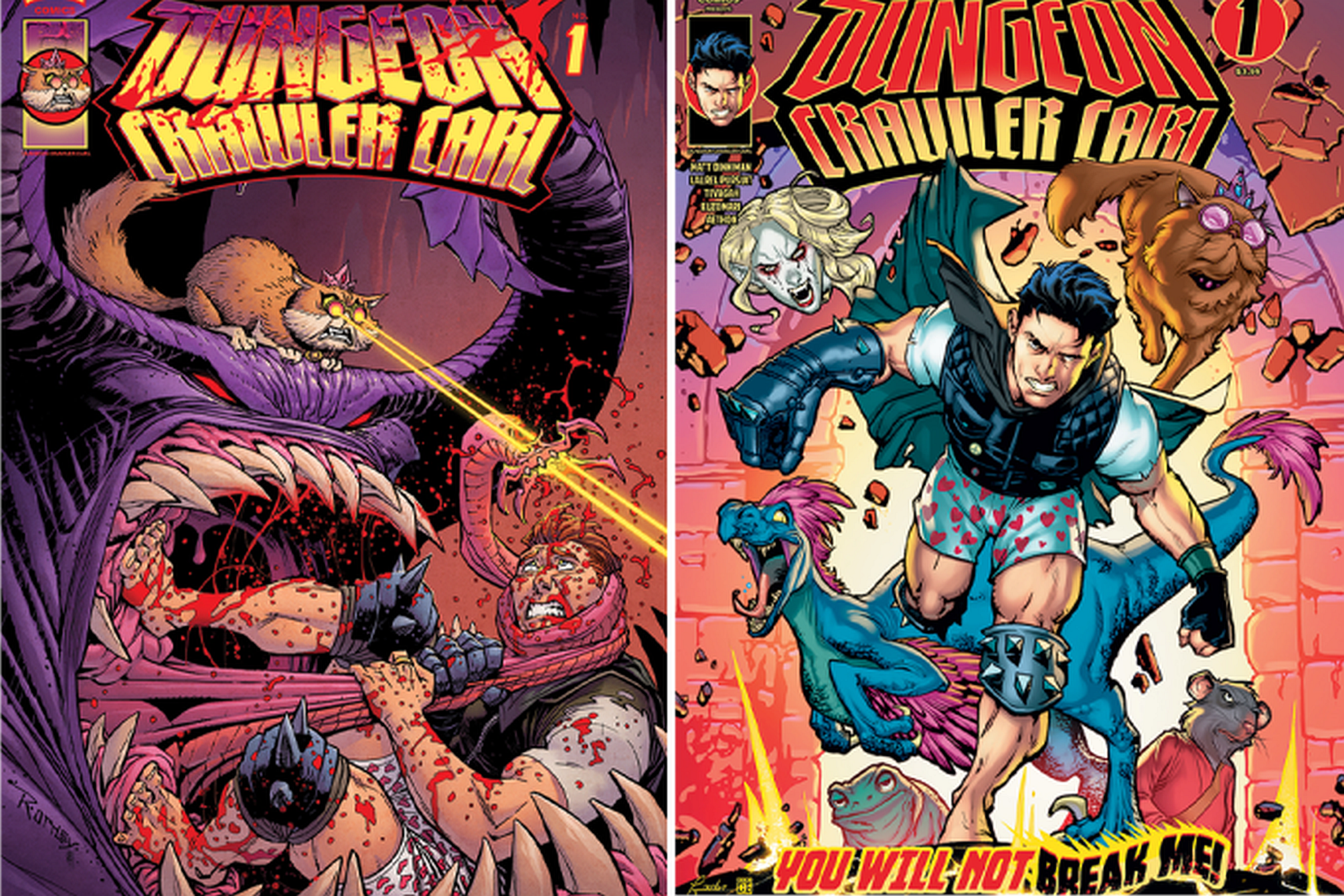 dungeon crawler carl comic covers