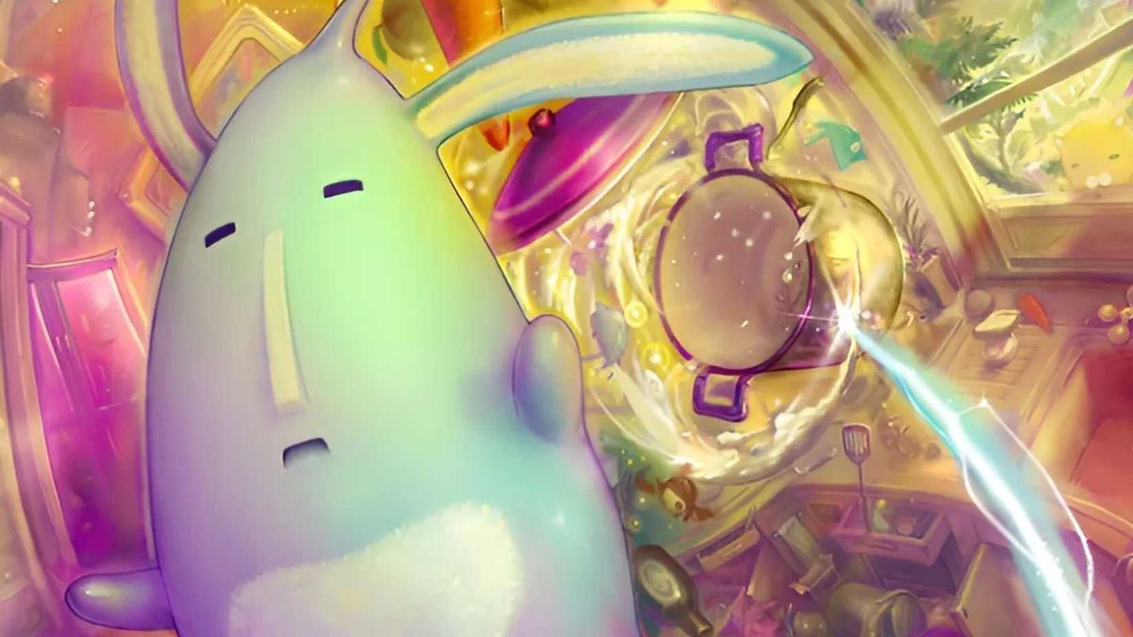 Elebits cropped cover art shows a rabbit-like creature springing toward the viewer with a mess in the background