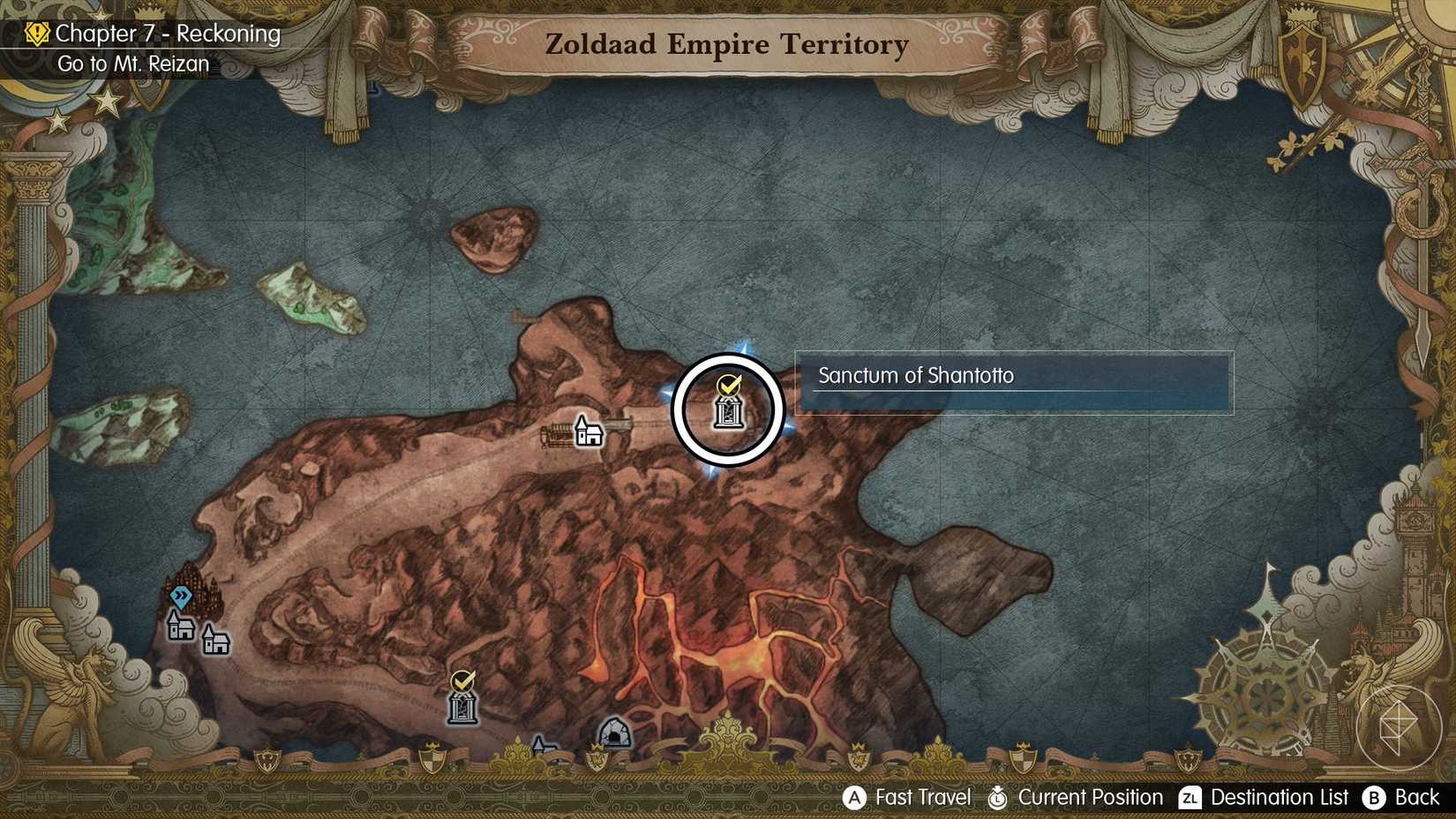 A Final Fantasy Resonance map showing where you can find Shantotto