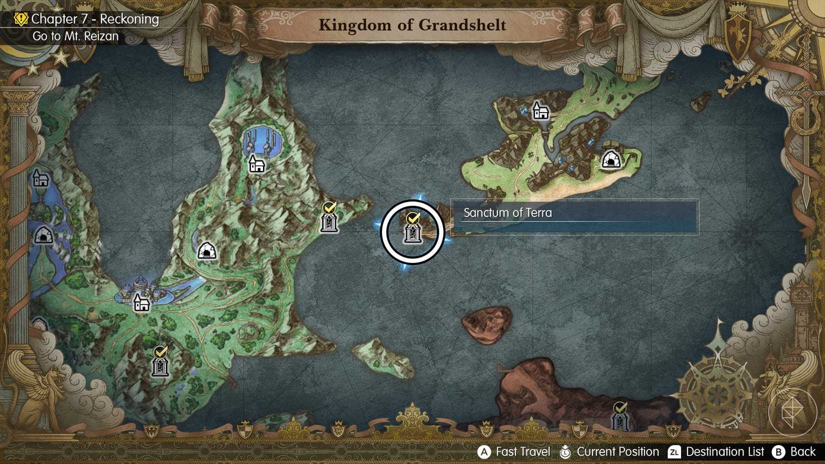 A Final Fantasy Resonance map showing where to find Terra