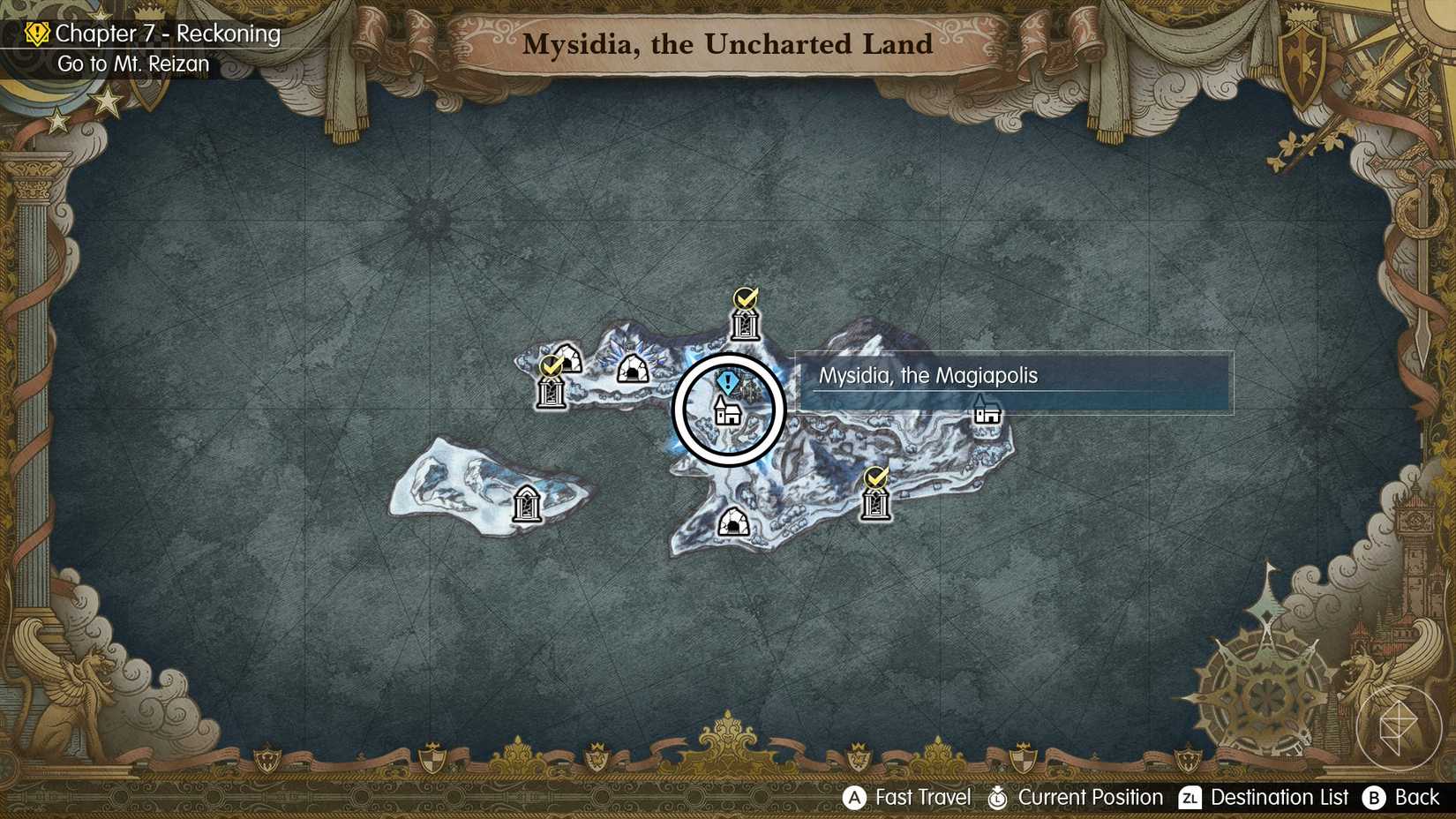 A Final Fantasy Resonance map showing where you can find Victoria