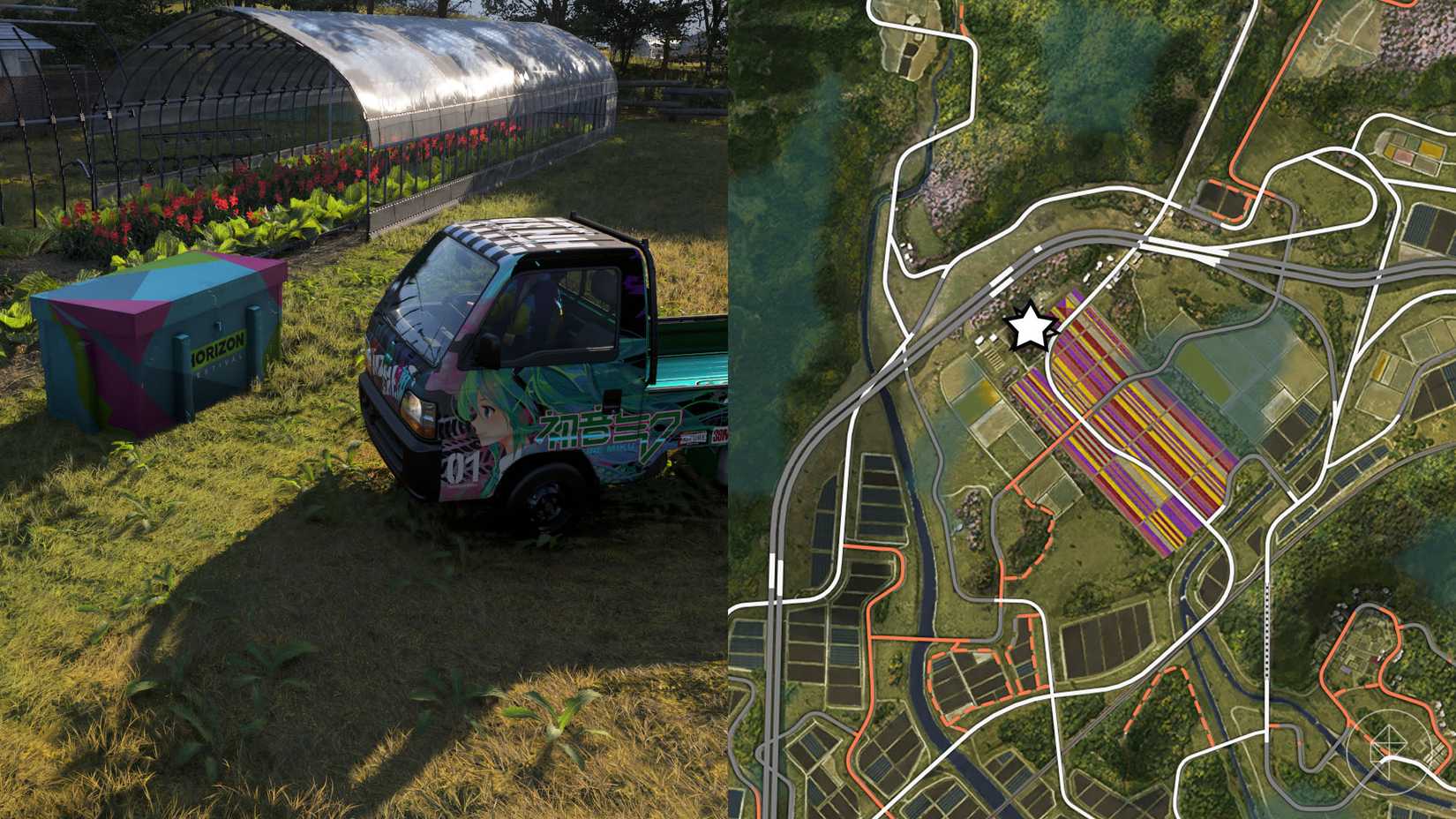 A Forza Horizon 6 montage showing the location of Series 6 spring treasure hunt