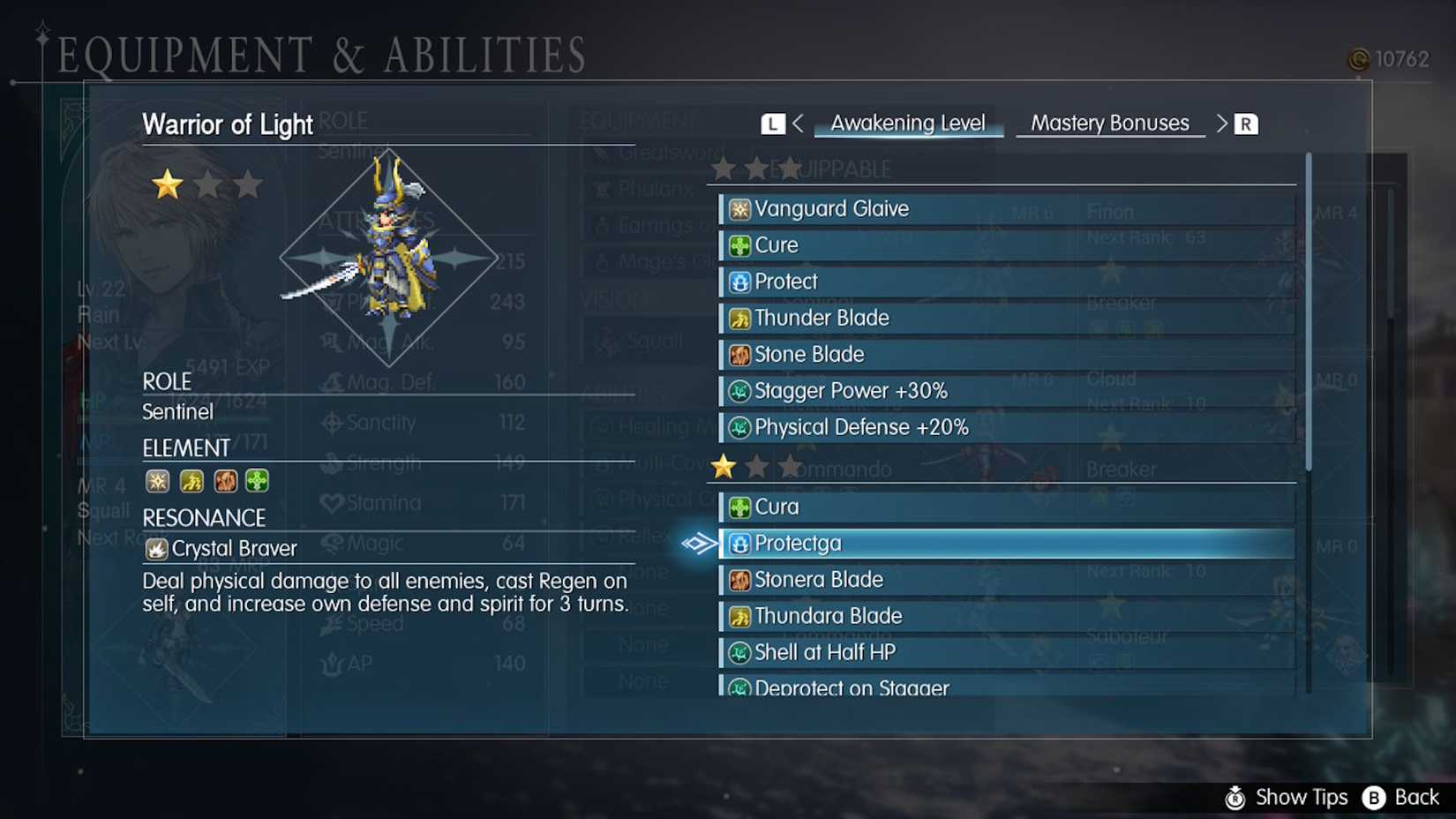 Warrior of Light in Final Fantasy Resonance