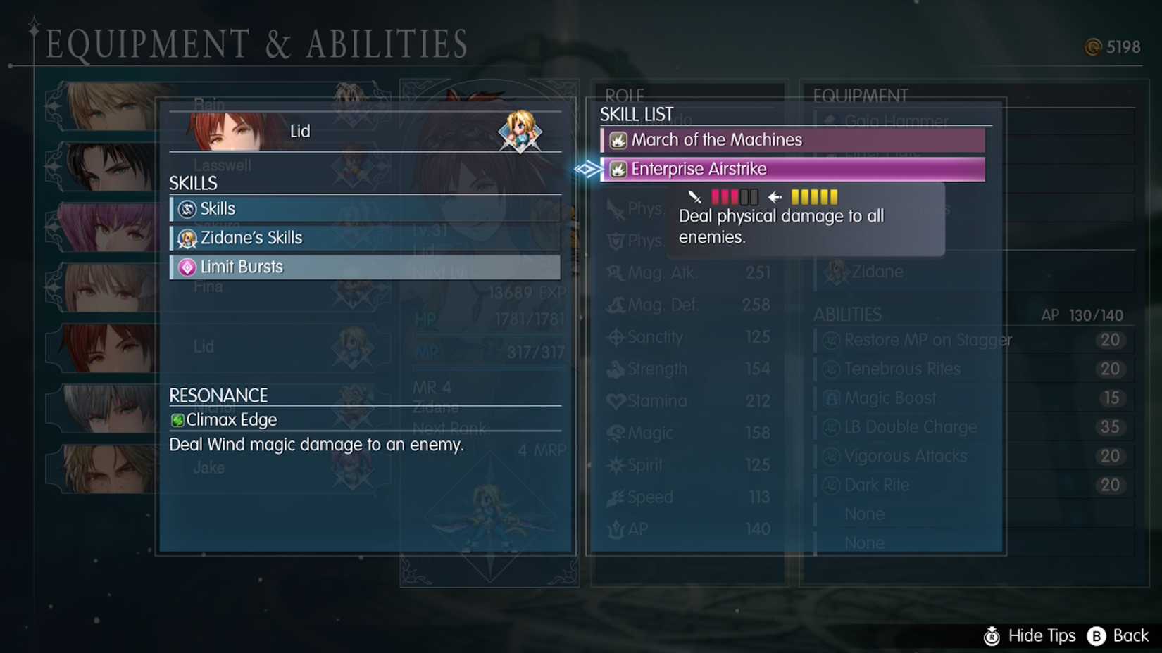 How to unlock Lid's second limit burst in Final Fantasy Resonance 4 Lid's limit bursts in Final Fantasy Resonance