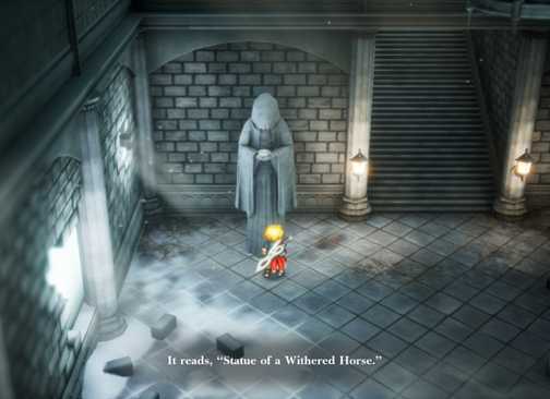 How to open the Nameless Ruins chest in Final Fantasy Resonance 21 The withered horse statue in Final Fantasy Resonance