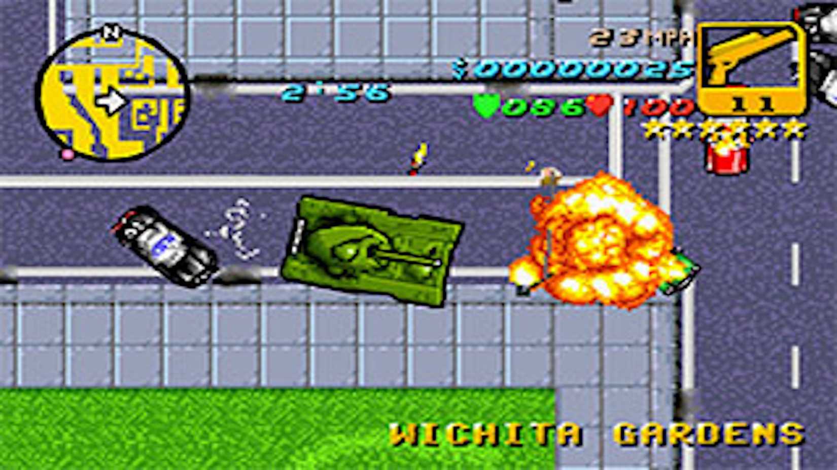 A tank in GTA Advance