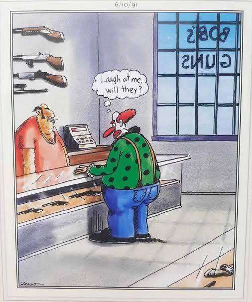 The Far Side Clown