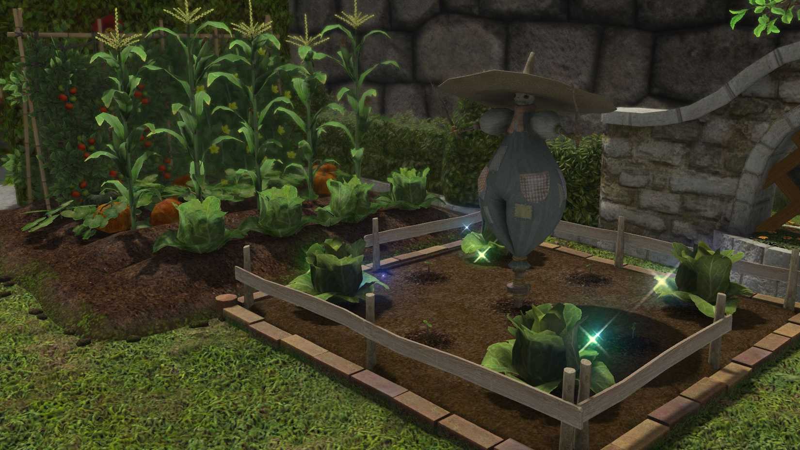 A garden in Final Fantasy 14