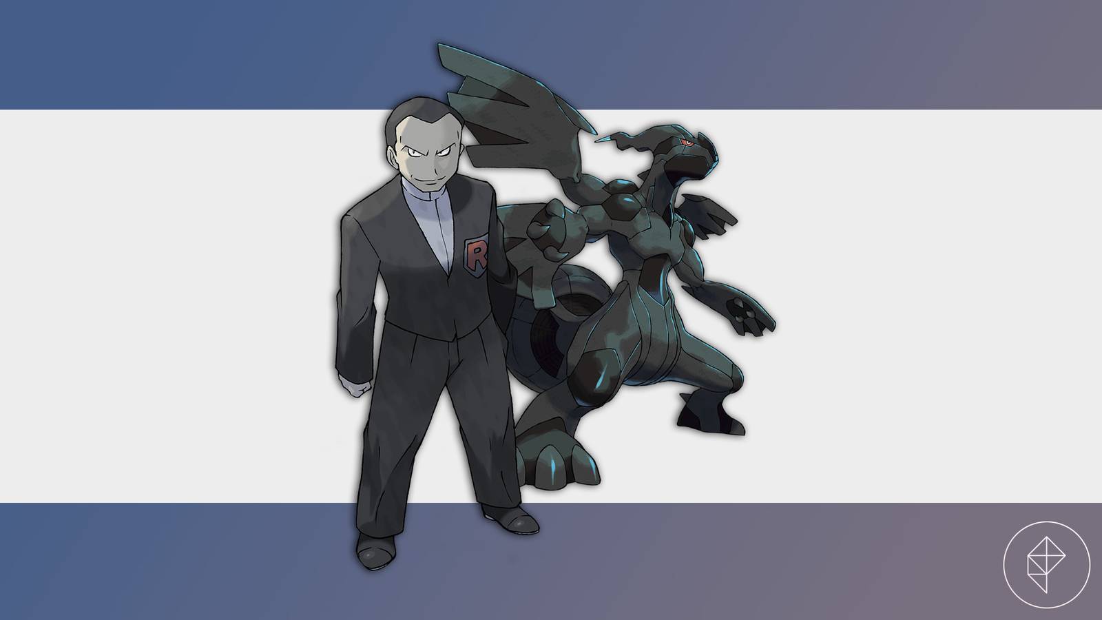 Giovanni stands with Zekrom