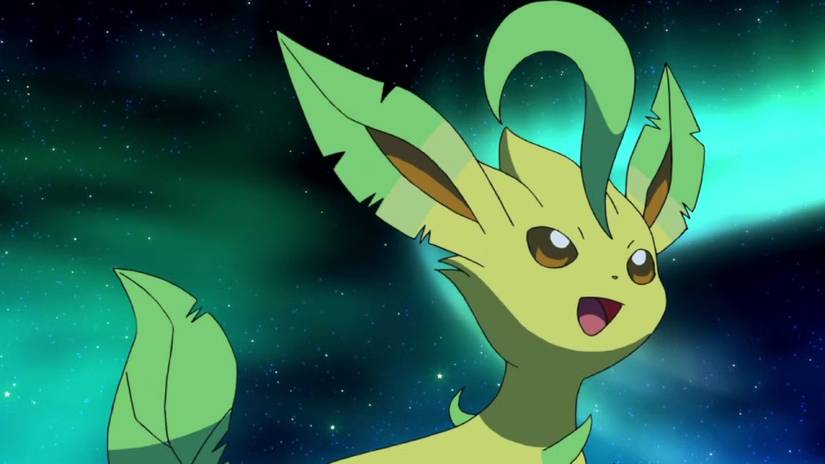 Leafeon Pokémon anime screenshot
