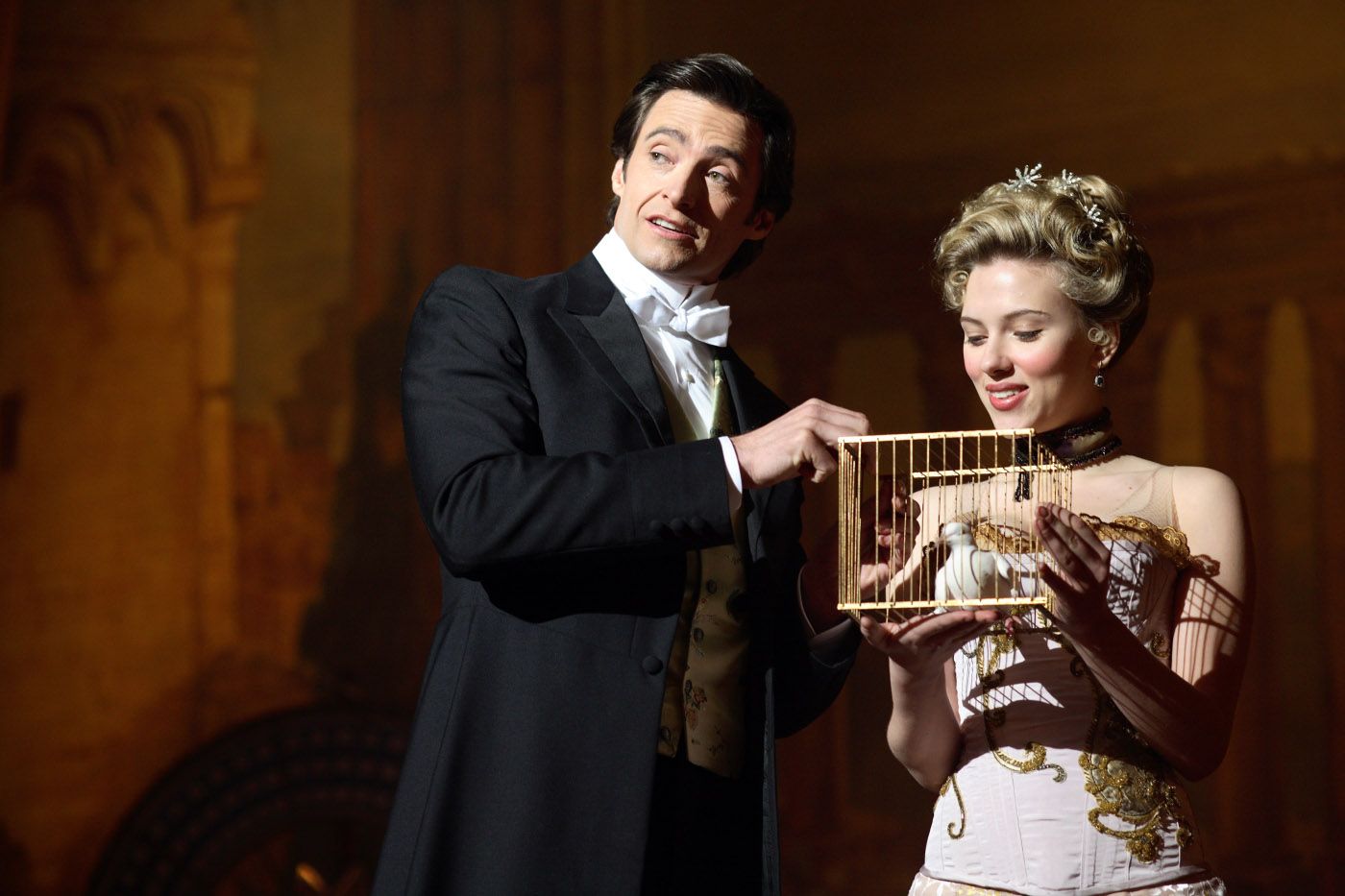 the prestige hugh jackman performing