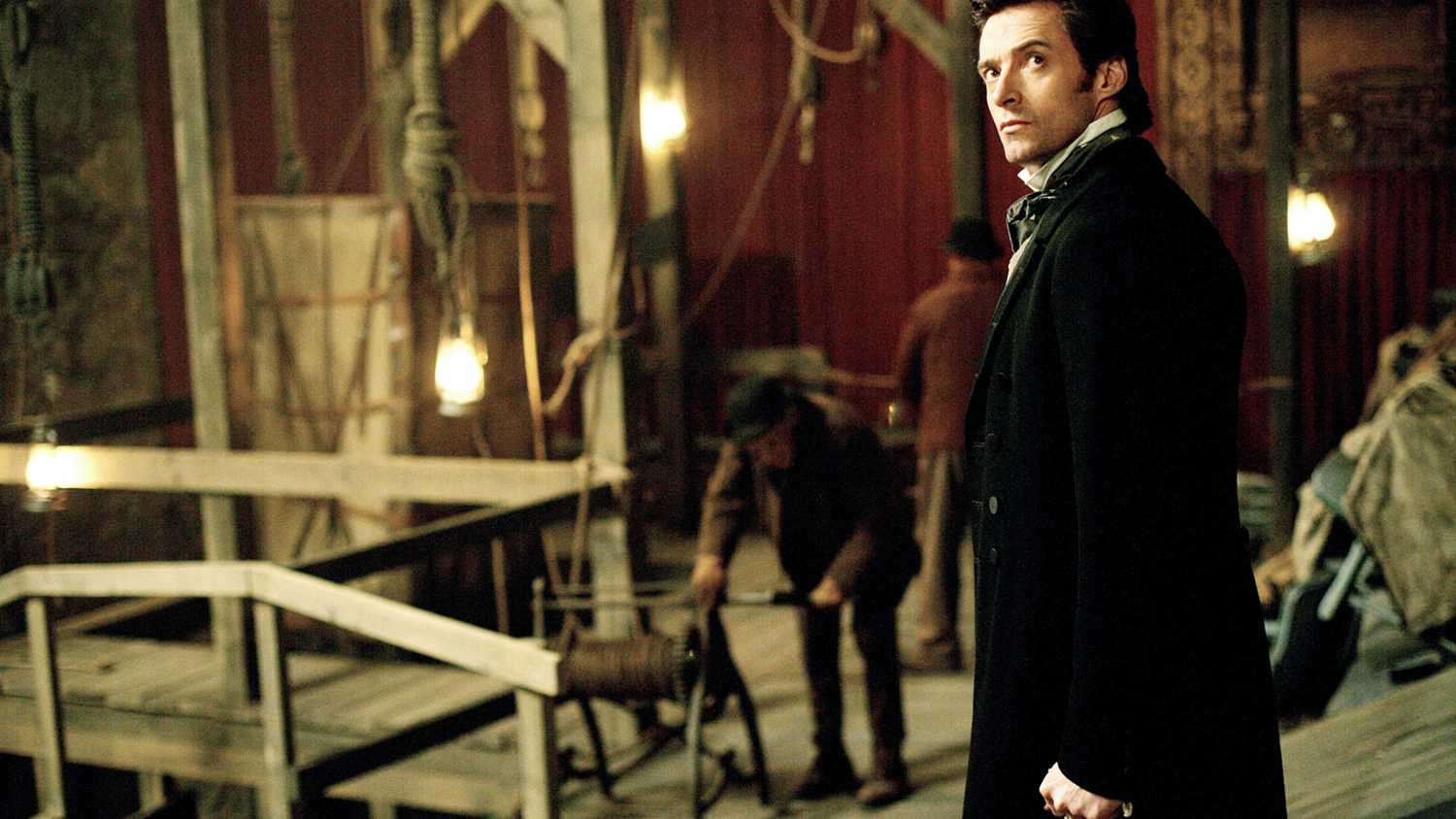 the prestige hugh jackman backstage