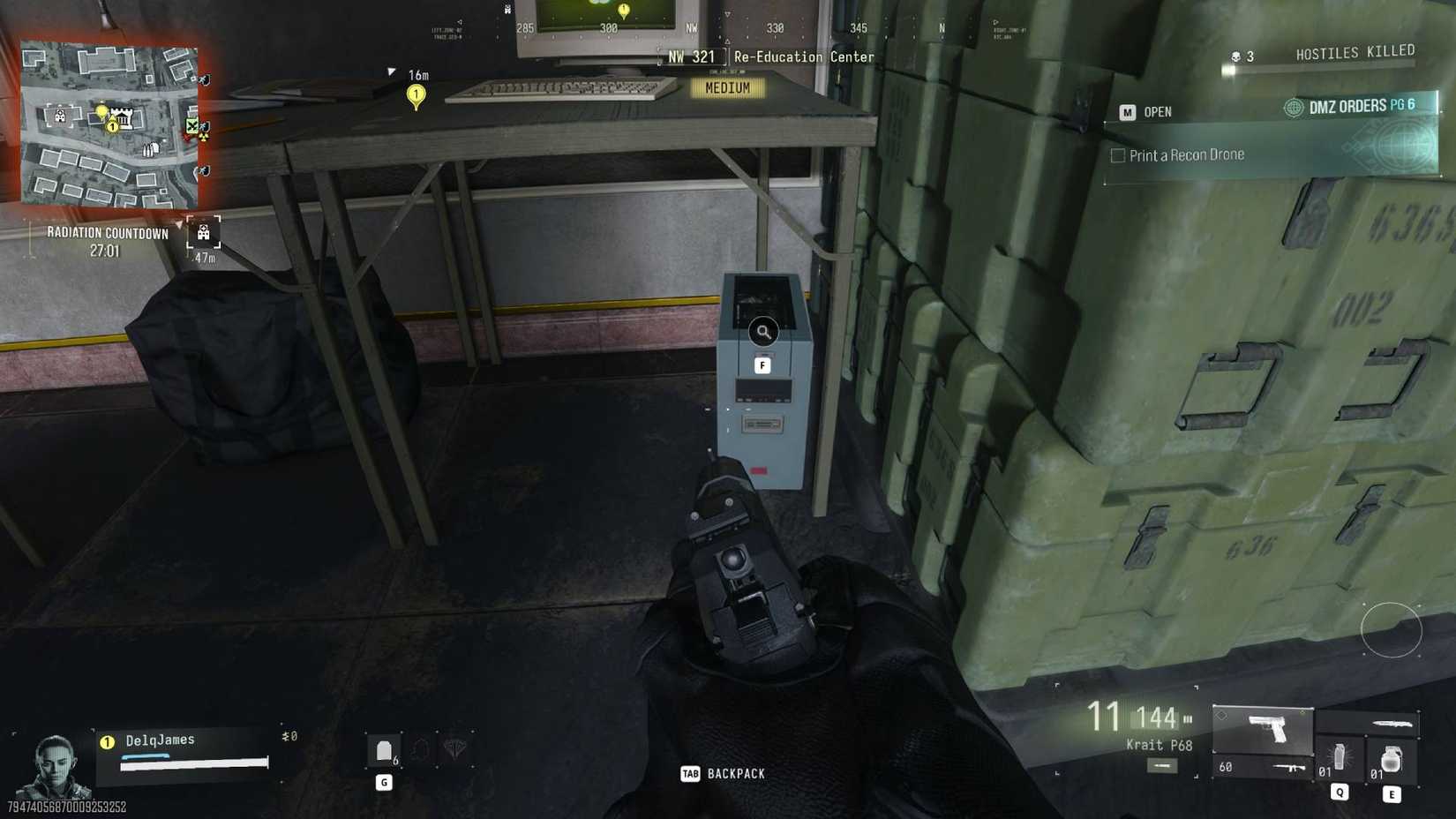 A computer in DMZ in Modern Warfare 4.
