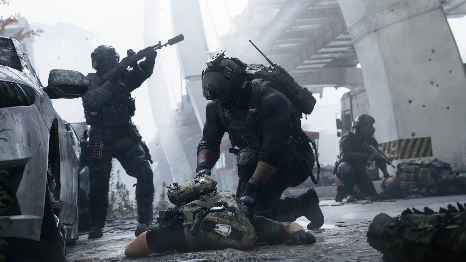 Режим DMZ в Modern Warfare 4 может стать новым стандартом extraction-шутеров Солдат обыскивает погибшего игрока в режиме DMZ