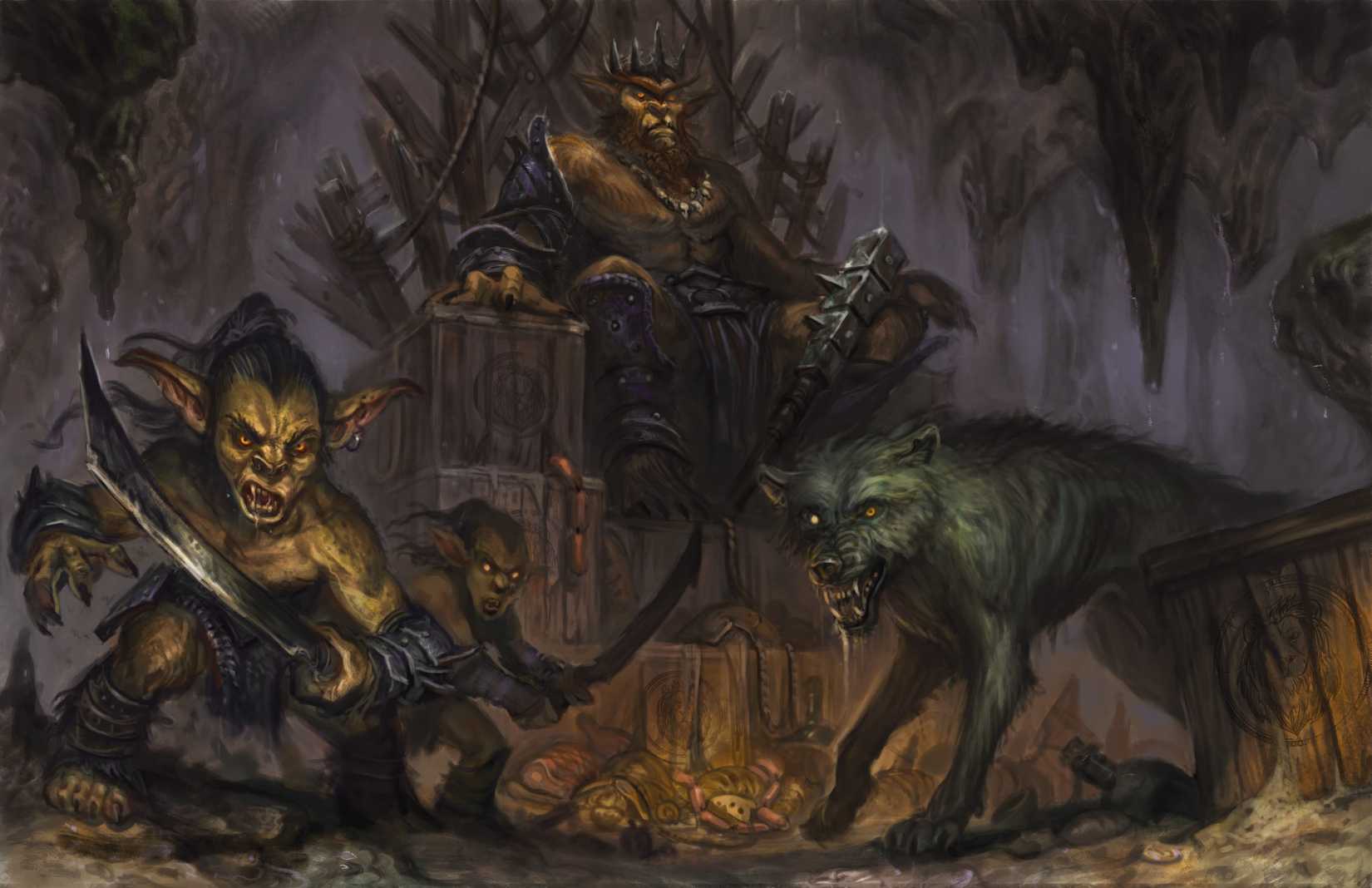 D&D Hobgoblin and goblins from Phandelver and Below Klarg and Ripper