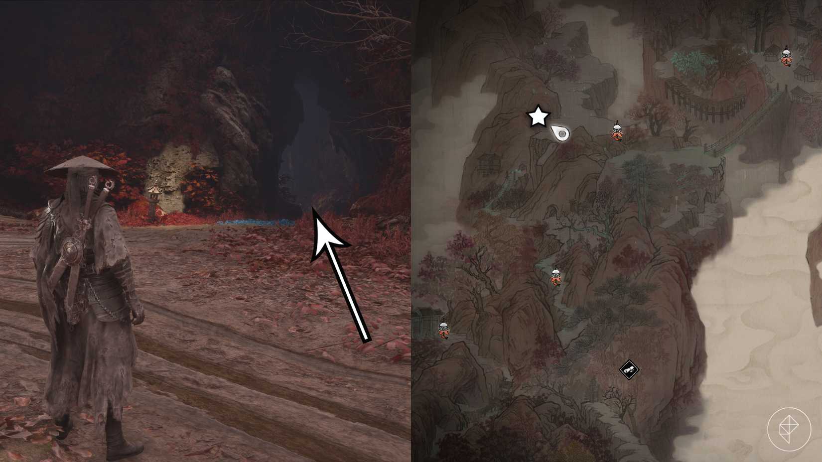 'A Healer's Mercy' quest walkthrough in Phantom Blade Zero 13 The first lost thief location during "A Healer's Mercy" in Phantom Blade Zero.
