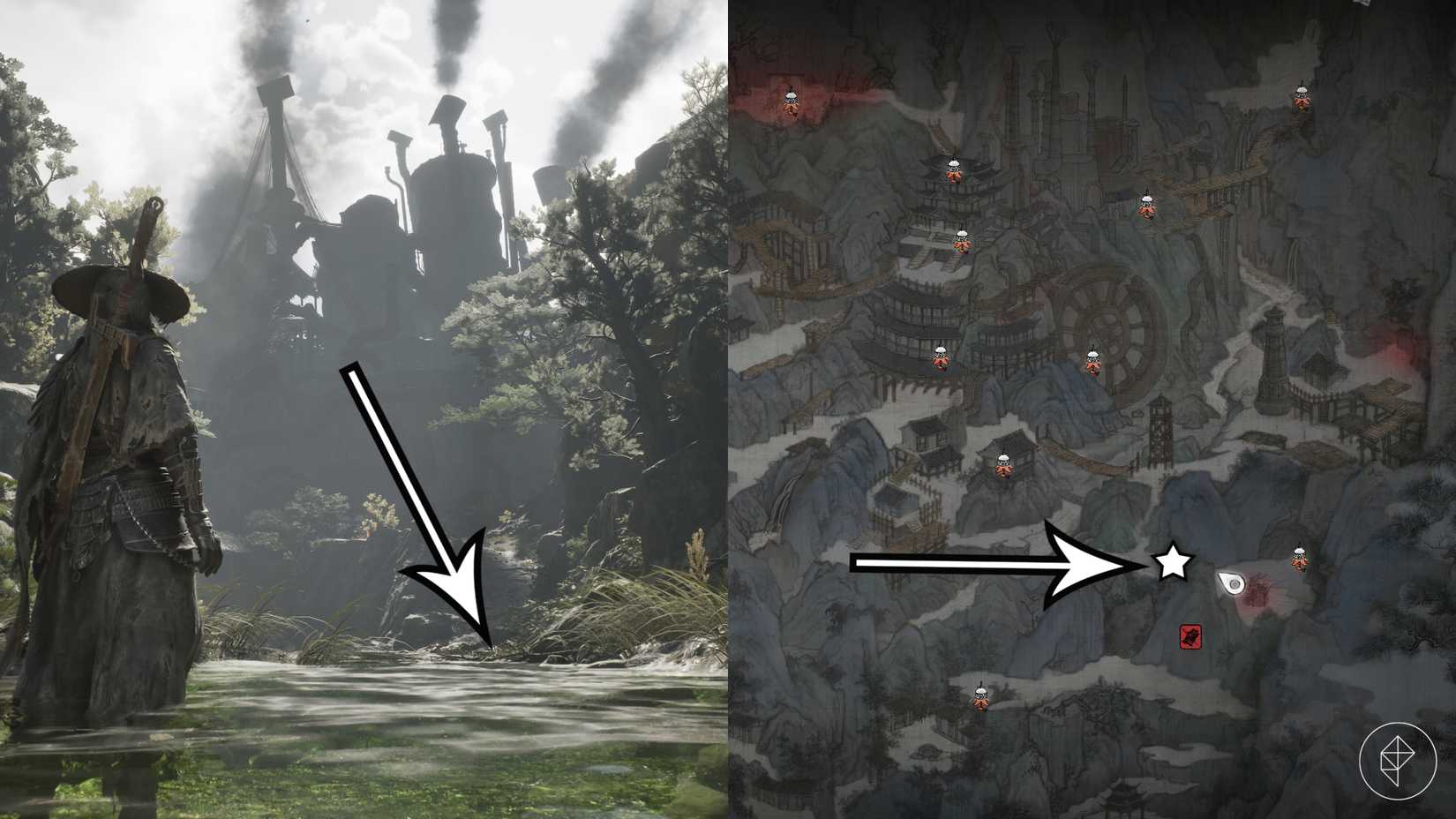 The third medicinal herb location in Phantom Blade Zero.